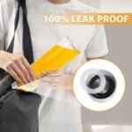 PROBTTL 18 oz Glass Juice Bottles with Lids – Refillable Clear Glass Water Bottles with Stainless Steel Airtight Caps, Dishwasher Safe, Reusable Drinking Juice Containers (10-Pack, No Sleeves) - Image 5