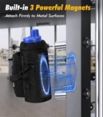 Nuovoware Water Bottle Carrier Bag,25oz/40oz/64oz Bottle Pouch Holder,Adjustable Shoulder Hand Strap 2 Pocket Sling Neoprene Sleeve Sports Accessories for Hiking Travelling Camping - Image 3