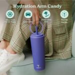 REDUCE Halo 24 oz Stainless Steel Vacuum Insulated Tumbler - Spill Proof Travel Mug with Flip Handle Lid - Keeps Drinks Cold for 32 Hrs - Dishwasher Safe - Cupholder Friendly - Future Dusk - Image 4