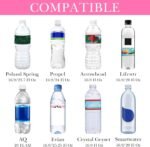 Linkidea Disposable Water Bottle Sleeve Compatible with Smartwater 16.9/20Fl Oz, Evian 16.9Fl Oz, Insulated Neoprene Plastic Bottled Water Cover Holder with Lockable Zipper, Pink - Image 4