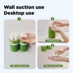 YOTIME 4in1 Travel Bottles Set, Vacuum Silicone Suction Cup for Smooth Walls, TSA Approved Leak Proof Travel Size Containers for Toiletries, Shampoo, Body Wash and Conditioner, Green - Image 5