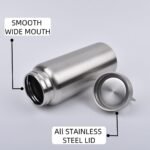 CDJ 42oz Uninsulated Single Wall Stainless Steel Water Bottle, Reusable Metal Water Bottle for Sports, Leakproof and Durable, Perfect for Hiking, Gym, Picnics, and Outdoor Activities - Image 5