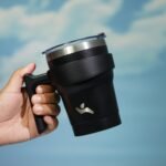 10 oz Tumbler with Handle and 2 Straw 2 Lid, Insulated Water Bottle Stainless Steel Vacuum Cup Reusable Travel Mug,Black - Image 6