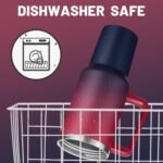 Insulated Tumbler with Straw and Spout Lid - 40 oz Water Bottle w/Handle, Dustproof Cover, Protective Boot, Spill-proof Stainless Steel Hydro Travel Cup Fit Car Cupholder, Coffee Mug - Image 5