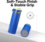 ENCOOL Leakproof Insulated Water Bottle with Straw Dual-Sip Water Bottle Bag-Safe Design for Work, Commute & Gym – Keeps Drinks Cold All Day, 32 oz, Electric Blue - Image 4