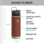 THERMOS ICON SERIES Stainless Steel Water Bottle with Spout - 24 Ounce, Saddle - Vacuum Insulated Water Bottle with Lid - Image 3