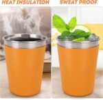 Kids Cups with Lids and Straws, 12oz Kids Tumblers with Straws and Lids Spill Proof Cups for Kid Stainless Steel Sippy Cup for School, Outdoor, 5 Pack - Image 6