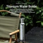 Boundless Voyage Titanium Water Bottle with Lid Wide Mouth Leak-Proof Reusable Sport Drinking Bottle for Camping Hiking Picnic Climbing Running Tea Coffee (750ml-glossy) - Image 3