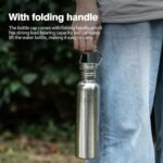Boundless Voyage Titanium Water Bottle with Lid Wide Mouth Leak-Proof Reusable Sport Drinking Bottle for Camping Hiking Picnic Climbing Running Tea Coffee (750ml-glossy) - Image 6