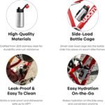 woom Glug Stainless Steel Bottle, Bicycle Compatible Water Bottle with Side-Load Mounting Cage for Youth & Child’s Bikes Accessory - Image 3