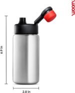 woom Glug Stainless Steel Bottle, Bicycle Compatible Water Bottle with Side-Load Mounting Cage for Youth & Child’s Bikes Accessory - Image 4