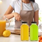 12 oz Glass Juice Bottles with Lids, Set of 12 Reusable Empty Drinking Bottles Juice Containers with Brush Labels for Juicing, Kombucha, Milk, Smoothies, Water Storage - Image 6