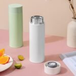 11 oz Mini Water Bottle Stainless Steel Thermoses Small - Insulated Vacuum, Leak Proof, Keeps Drinks Hot/Cold - Ideal for Coffee, Tea, Water - Pink - Image 5