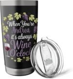 ANDREA Personalized Women's Gift Custom ANDREA Stainless Steel Insulated Tumbler - Image 4