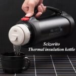 Stainless Steel Vacuum Bottle, Hot & Cold Beverage Portable Insulated Kettle, Car Portable Travel Coffee Mug with Leak-proof Built-in Lid, Suit for Home, Gift, Outdoor Sport (64.2 oz) - Image 3