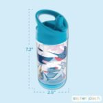 Stephen Joseph, Kids Flip Top Water Bottle, 10 oz Tritan BPA Free, Water Bottle for Girls & Boys, Back to School Flip Top Bottle, Sharks - Image 5