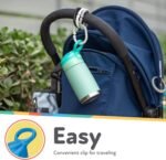 Nuby Thirsty Kids No Spill Flip-It Reflex Stainless Steel Travel Cup or Water Bottle - 10 Oz - 18+ Months - Aqua Mint - Back to School Essentials - Image 5