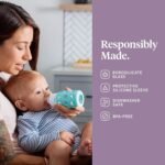 Lifefactory 4-Ounce BPA-Free Glass Baby Bottle with Protective Silicone Sleeve and Stage 1 Nipple, Yellow - Image 6