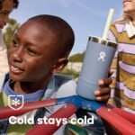 Hydro Flask Kids 12 Oz Tumbler with Lid and Straw for School - Insulated Stainless Steel in Seaspray Blue - Image 6
