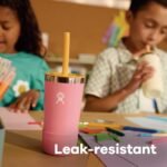 Hydro Flask Kids 12 Oz Tumbler with Lid and Straw for School - Insulated Stainless Steel in Seaspray Blue - Image 7