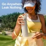 ENCOOL Insulated Water Bottle with Straw Stainless Steel Water Bottle, Leak-Proof, BPA-Free, Double Wall Vacuum Keeps Cold for 24 Hours for Sports, Travel, School (26 oz, Cream Moon) - Image 7