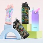 Boys Girls Water Bottle with Straw,18 oz Kids Insulated Cups with Stainless Steel Leak Proof for School,Sport&Travel（Lightning-Red） - Image 5