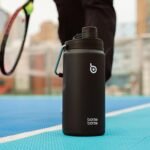 BOTTLE BOTTLE Insulated Water Bottle 64 oz with Straw and Dual-use Lid Half Gallon Water Jug Vacuum Stainless Steel for Workout and Sports Insulated Beer Growler with Handle Dark black - Image 5