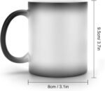 Custom Magic Mug Personalized Photo Coffee Mugs 11 Oz Customize Ceramic Cup with Photo Text Image Logo Color Changing Cups Gifts for Men Women Dad Mom Family Best Friend, BlackNoCustom - Image 3