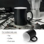 Custom Magic Mug Personalized Photo Coffee Mugs 11 Oz Customize Ceramic Cup with Photo Text Image Logo Color Changing Cups Gifts for Men Women Dad Mom Family Best Friend, BlackNoCustom - Image 6