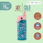 Stephen Joseph, 14oz Insulated Stainless Steel Water Bottle with Straw and Handle for Sports, Travel, and School, BPA-Free Sports Water Bottle, Shark - Image 6