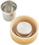 SB Design Studio SIPS F1404 Glass Water Bottle with Built-In Tea Infuser, 12-Ounces, Tea Time - Image 4