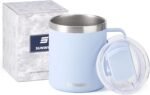 SUNWILL Insulated Coffee Mug with Lid, Travel Tumbler with Handle, 14 oz Stainless Steel Cup for Camping, Office, Home, Powder Coated Iceberg - Image 5