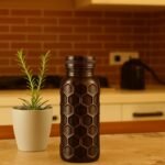 Pure Copper Water Bottle (Not for Freezer Use) - 27 oz Hammered Design | Handmade Ayurvedic Copper Bottle for Daily Drinking | Leak-Proof, Eco-Friendly - Image 7