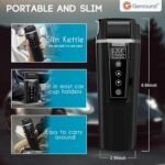 Car Electric Kettle,Electric Heated Travel Mug,400ml Portable Water Boiler Heated Mug,40-100℃ Temperature Adjustable,Car Coffee Warmer Car Heating Cup - Image 6
