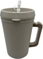 Sandhill Tools Double Wall Insulated Mug with Straw 34 Oz Refillable Hot and Cold Water Bottle with Sipping Spout, Gray - 1 Each - Image 3