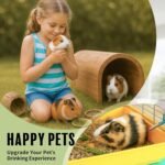 Choco Nose No-Drip Water Bottle Feeder for Guinea Pigs, Hamsters, Bunnies, Ferrets, & Small Pets, 10.2 fl.oz, 300ml - Easy to Install in Cages/Crates, US Patented Leakproof Nozzle 10mm, Green (C128) - Image 5