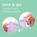 Olababy Clear Sense Silicone Tumbler with Handle & Straw 11 oz, Toddler & Kids Spill Proof Sippy Cup, Leak Resistant, BPA Free Baby Cup, Cupholder Compatible Travel Quencher (Mint, 1 PK) - Image 3