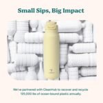 REDUCE 32 oz Hydrate Pro Stainless Steel Insulated Water Bottle - Flip Top Leak-Proof Lid, Dishwasher Safe, BPA-Free, Dual Wall Vacuum, Keeps Drinks Cold for 48 Hrs, Cup Holder Friendly - Sedona - Image 5