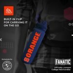 Campus Colors NCAA Stainless Steel Water Bottle - Twist on cap - 24 oz - Carry Clip - Keeps Your Drinks Hot or Cold for Hours (Syracuse Orange - Navy) - Image 5