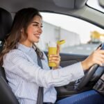 Small Insulated Water Bottle with Push-Button Lid – 7.5oz/220ml Mini Flask, Leakproof Mini Water Bottle for Coffee, Milk, Travel, School & Office Use(Yellow & White) - Image 5