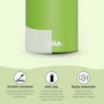 SASEUM Kids Sport Water Bottle 16oz Stainless Steel Double Wall Vacuum Thermal Mug with Leak Proof Spout Lids, Wide Mouth Metal Insulated Water Jug for Gym and Travel（Apple Green） - Image 8