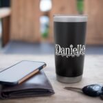 Danielle Name Custom Flower Personalized Botanical Women Mom Stainless Steel Insulated Tumbler - Image 7