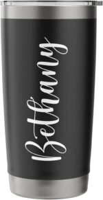 Bethany Personalized Name Travel Mug Stainless Steel Insulated Tumbler - Image 4