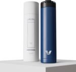 Super Maxi Stainless Steel Water Bottle 36oz - Double wall vacuum insulated | Integrated carry handle | leak proof flip top lid | Lightweight & stylish - Blue - Image 3