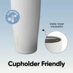 Owala FreeSip Sway Insulated Stainless Steel Water Bottle with Two-Way Spout, Built-In Straw and Bucket Handle, Made for Travel, School, and Sports, 40oz, BPA Free, Leak Proof, Iced Breeze - Image 5