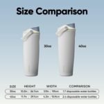 Owala FreeSip Sway Insulated Stainless Steel Water Bottle with Two-Way Spout, Built-In Straw and Bucket Handle, Made for Travel, School, and Sports, 40oz, BPA Free, Leak Proof, Iced Breeze - Image 7