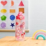 Zak Designs Sanrio Sage Water Bottle For School or Travel, 25oz Durable Plastic Water Bottle With Straw, Handle, and Leak-Proof, Pop-Up Spout Cover (Hello Kitty) - Image 4