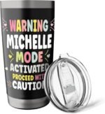 MICHELLE Personalized Women's Gift Custom MICHELLE Stainless Steel Insulated Tumbler - Image 5