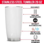 wowcugi Inspirational Gifts for Women Personalized Christian Tumbler Floral Monogram Initial Letter Birthday Gifts for Women Girls Religious Stainless Steel Tumblers 20oz 30oz Travel Mugs - Image 4