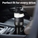 32 oz Insulated Stainless Steel Tumbler with Handle – Leak-Proof Travel Mug & Water Bottle, 2-in-1 Lid for Straw & Direct Sip, Cup Holder Friendly - Image 4